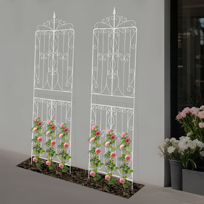 Garden Trellises, Iron Garden Trellis, 2pcs Trellises