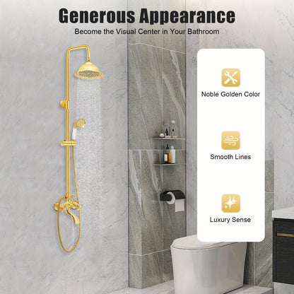 Doucheset – Douchekraan – Shower Fitting – Regendouche – Handdouche – 4-in-1 Functie – Verstelbare 73-116 cm Glijstang