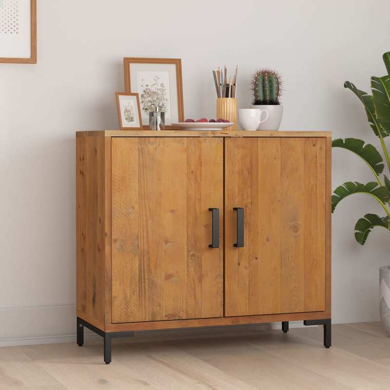 Dressoir – Ladekast – Opbergkast – Kast – Commode – Massief Grenenhout – Compact 75x35x70 cm – Afneembare Opbergvakken
