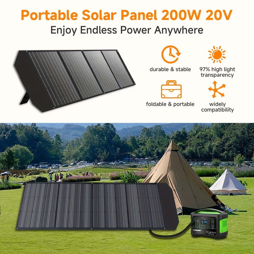 Zonnepaneel – Solar Panel – Zonne-energie Omvormer – Zonne-energie Converter – 200W Vermogen – Geleidend Metaal – Compact ontwerp