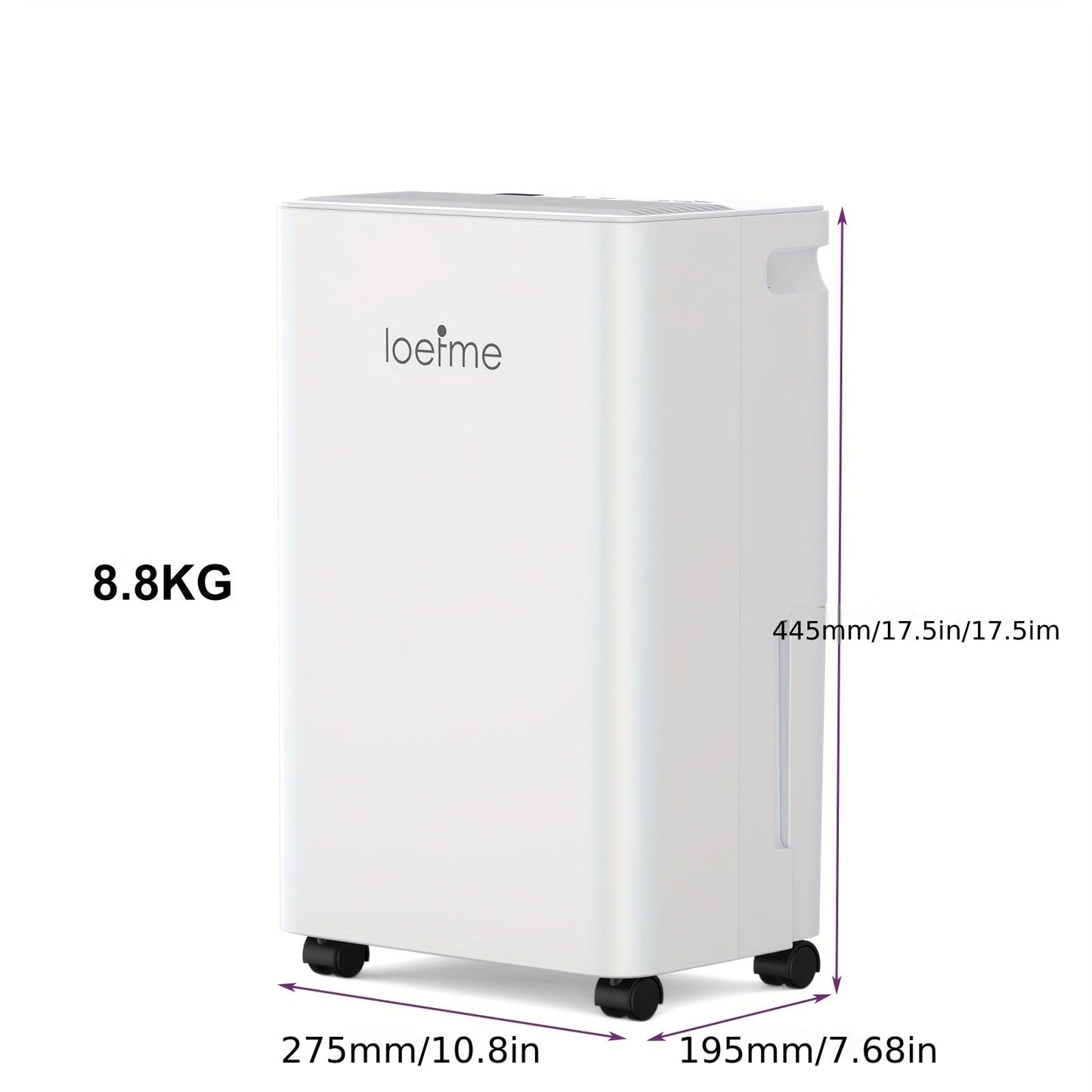 Luchtontvochtiger – Ontvochtiger – Dehumidifier – Vochtvreter – Vochtopnemer – Stil – 2L Waterreservoir – Automatische Uitschakeling en Slaapstand