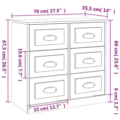 Sideboard – Dressoir – Opbergkast – Kast – Wit Hoogglans – Set Van 2 – Hardhout – Vrijstaand