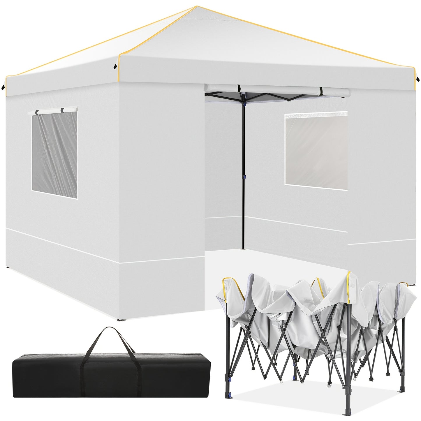 Pop-up Tent – Vouwtent – Partytent – Schaduwtent – Buitentent – 3,05×3,05 Meter – PU Gecoat Oxford Stof – Stevig Carbon Stalen Frame