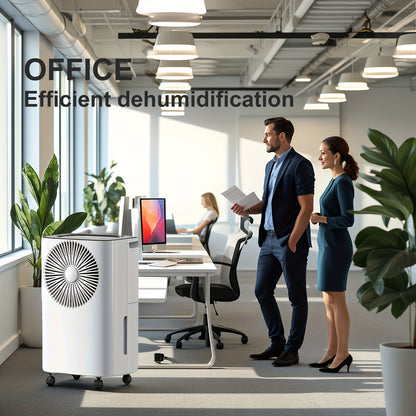 Luchtontvochtiger – Vochtvreter – Dehumidifier – Vochtverwijderaar – Vochtonttrekker – 12,5L Per Dag – 24-Uurs Timer En Automatische Afvoerfunctie