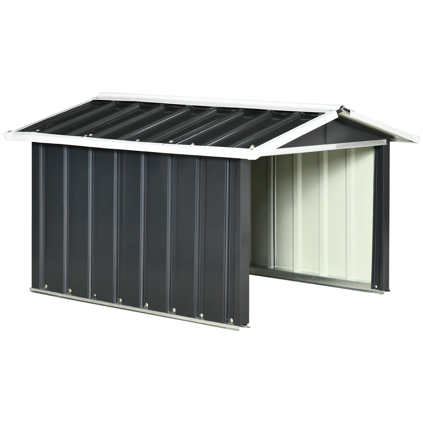 Robotmaaier Garage – Robotmaaier Schuur – Tuinberging – Opbergbox – Grasmaaier Bescherming – Met Schuifdeuren – Stalen Frame – Weerbestendig Antraciet