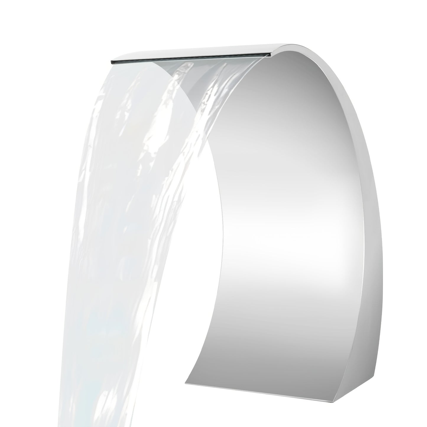 Pool Waterfall Fountain – Tuinfontein – Buitenwaterornament – Zwembadfontein – Waterval – RVS – 30x60 cm – Weerbestendig Hoogwaardig Metaal