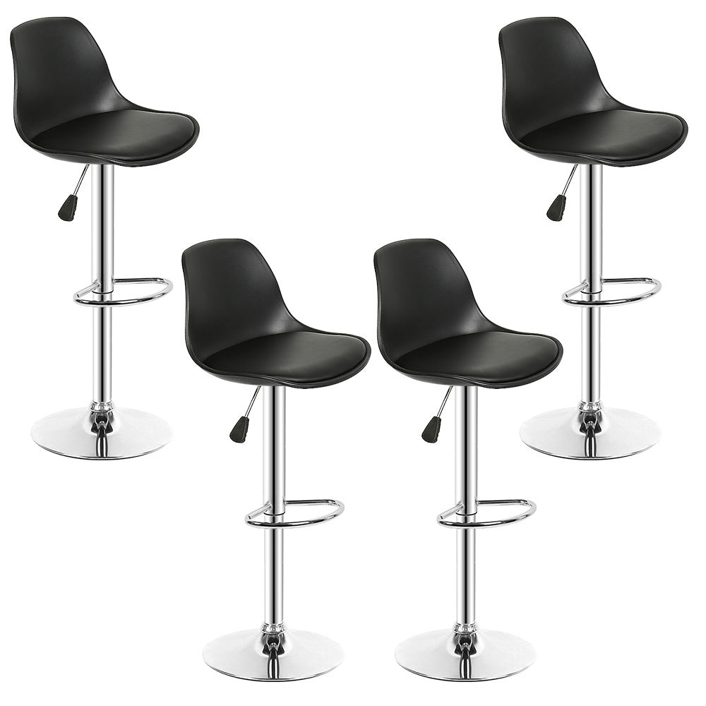 Set of four barstools, minimalist barstools, ergonomic chairs, black, solid barstools for kitchen bar, bar and restaurant, Extra Tall Barstool