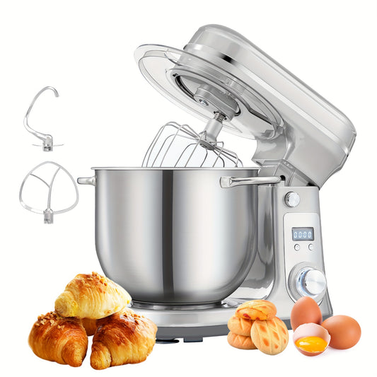 Keukenmachine – Keukenmixer – Keukenrobot – Foodprocessor – Mixer – 6L RVS Mengkom – Krachtige 1200W DC Motor – 6 Snelheden Met Timer
