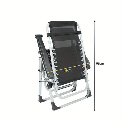 Verstelbare Loungestoel – Comfortabele Tuinstoel – Relaxstoel – Campingstoel – Stabiel Frame – Polyester Bekleding