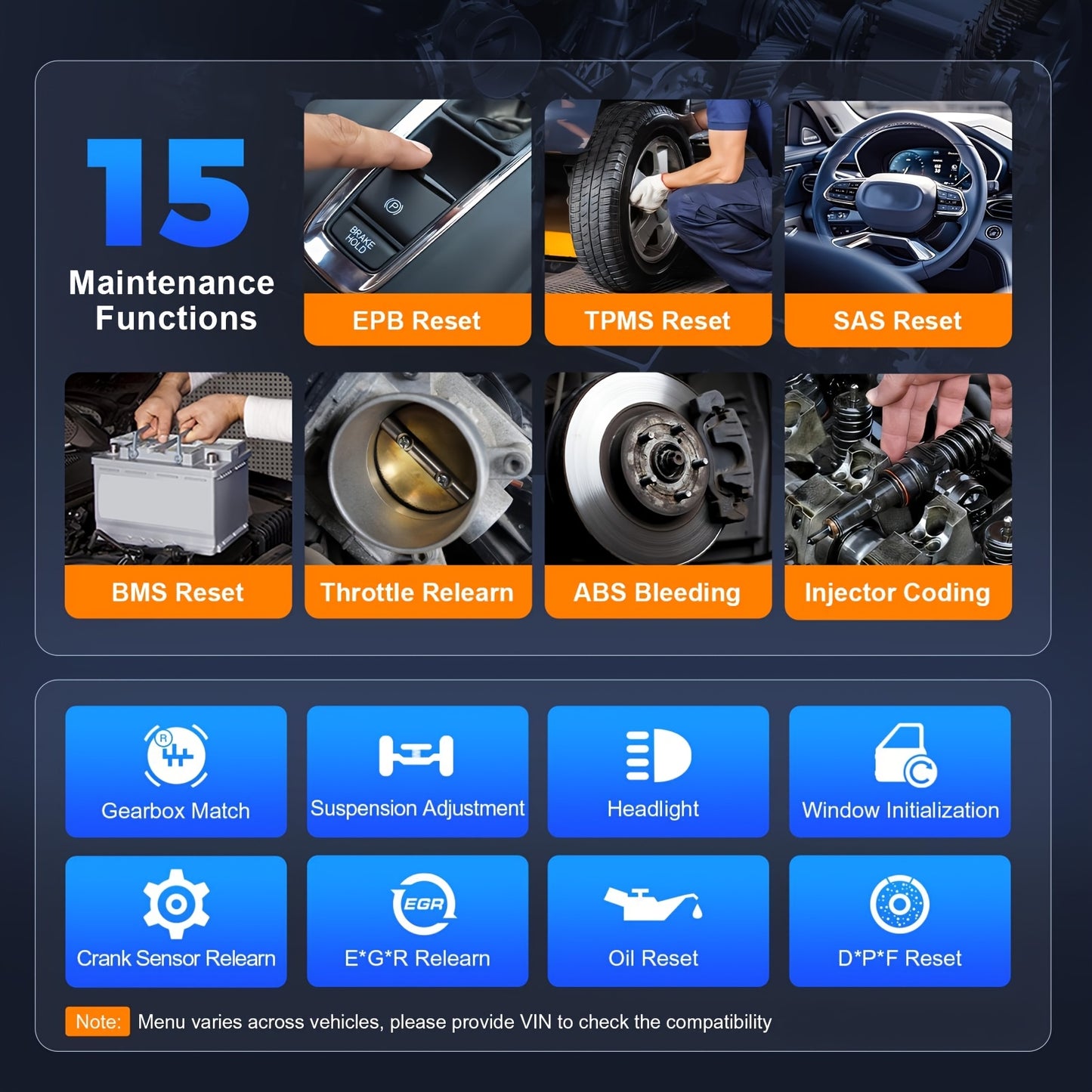 OBD2 Scanner – Auto Uitlezer – Diagnoseapparaat – Storing Verwijderen – Uitleesapparatuur – 5,45 Inch Touchscreen – 15+ Resetfuncties Gratis Updates Levenslang