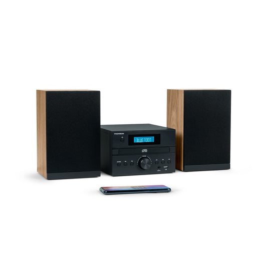 Microset – Micro Tower – Muzieksysteem – Stereo Set – Draadloos Audio – Bluetooth – CD & USB Speler – 20W RMS Vermogen