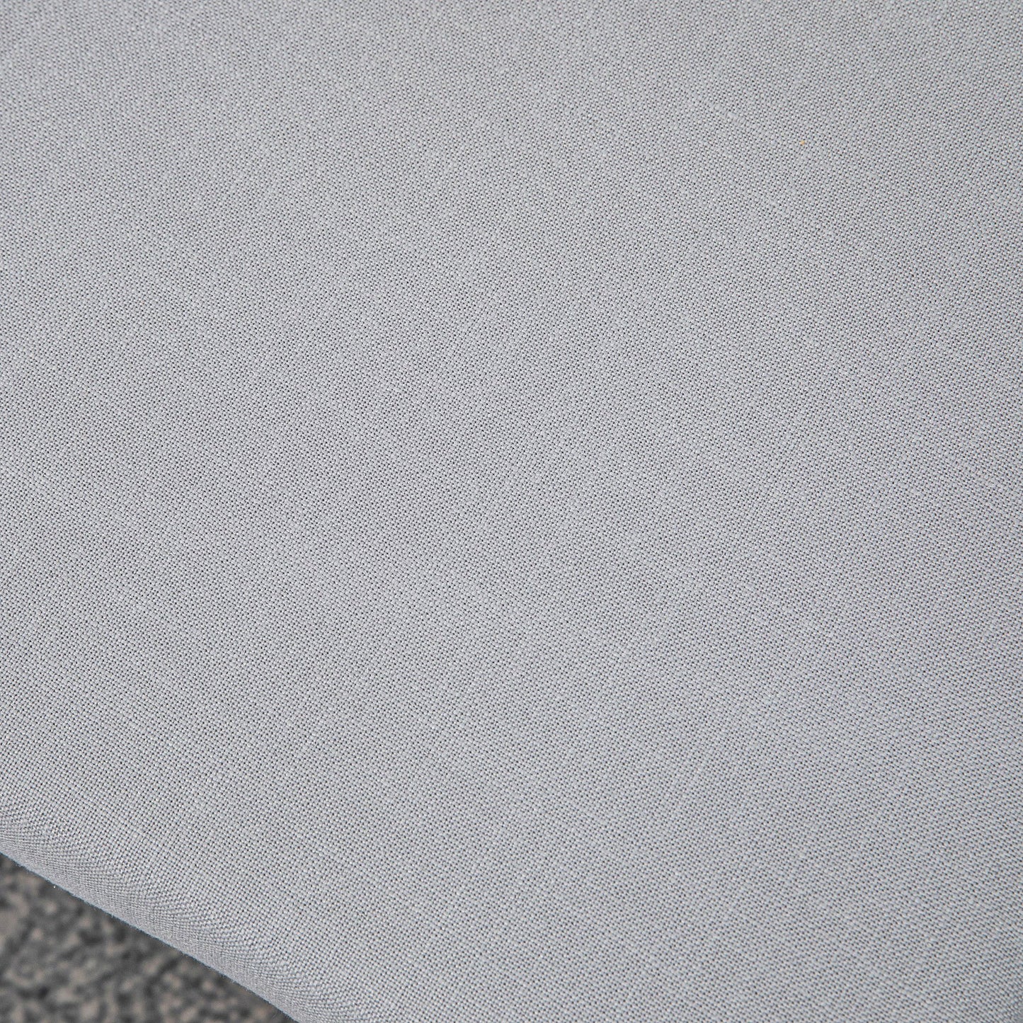 Voetenbank – Poef – Voetsteun – Voetkruk – Hocker – Scandi-Design – Grijze Bekleding – Houten Pootjes – 68x38x42 cm – Comfortabel & Duurzaam