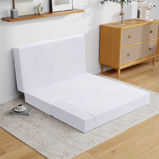 15cm Folding Memory Foam Mattress Topper & Travel Mattress | Polyester Cover, Hybrid Construction, Pocketed Coil, Euro Top, Medium Feel, Non-woven Weaving, Twirest Brand, 90x200cm, 120x200cm, 140x200cm, 160