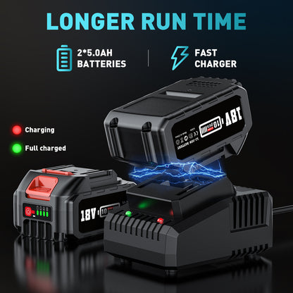 1300Nm Slagschroevendraaier – Accu Slagschroever – Draadloze Momentsleutel – Elektrische Boutendraaier – Impact Gun – 1300Nm Koppel – 2x 5.0Ah Batterijen & Koffer
