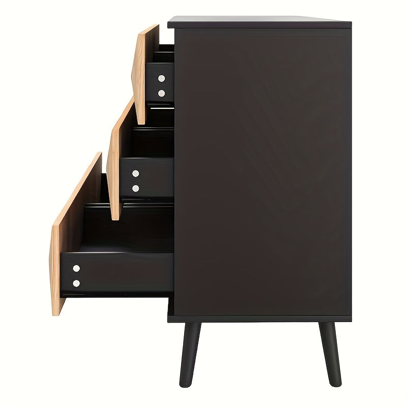 Ladekast – Ladenkast – Kommode – Opbergkast – Dressoir – 6 Lades – Duurzaam Bamboe – Compact 69 cm Hoog