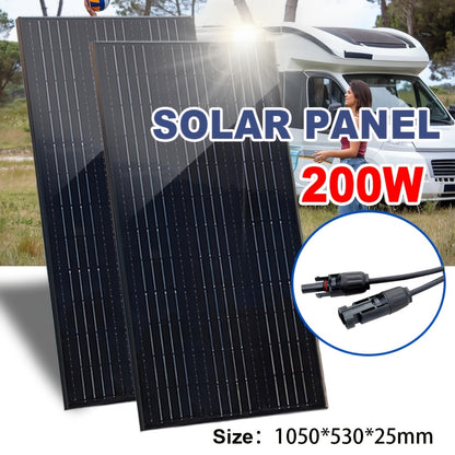 Zonnepaneel – Solar Panel – Zonnecellen – Zonne-energie – Solar Module – 200W – 12V – Monokristallijn – Compact & Weerbestendig
