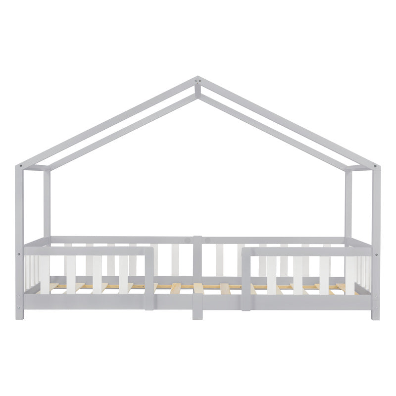 Kinderbed – Kinderbedden – Bedhuisje – Kinderbed Frame – Kinderbed 120x200cm – Valbeveiliging – Massief Dennenhout