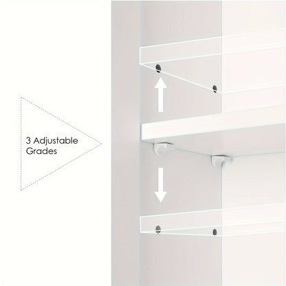 Badkamerspiegelkast – Spiegelkast – Medicijnkast – Wandkast – Badkamermeubel – Wandmontage – Hout – Vochtbestendig – Ruimtebesparend – Modern Wit