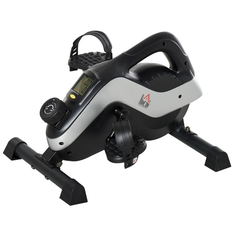 Mini Home Gym Pedal Trainer with Anti-Slip Mat & Adjustable Resistance - Heavy-Duty Iron Construction, Sturdy Base & Non-Slip Flooring - Compact Space-Saving for leg Trainer, Arm/Full-Body Workout Equipment - Ideal for Home G
