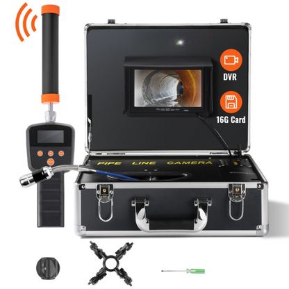 Rioleringscamera – Pijpinspectiecamera – Inspectiecamera – Rioolcamera – Endoscoop – 7 Inch LCD Scherm – 30 Meter Semi-Starre Kabel