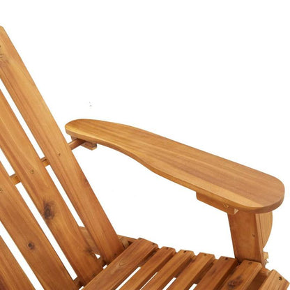 Adirondack Schommelstoel – Tuinstoel – Schommelstoel Voor Buiten – Relaxstoel – Acaciahout – Ergonomisch Ontwerp – Zachte Kussens