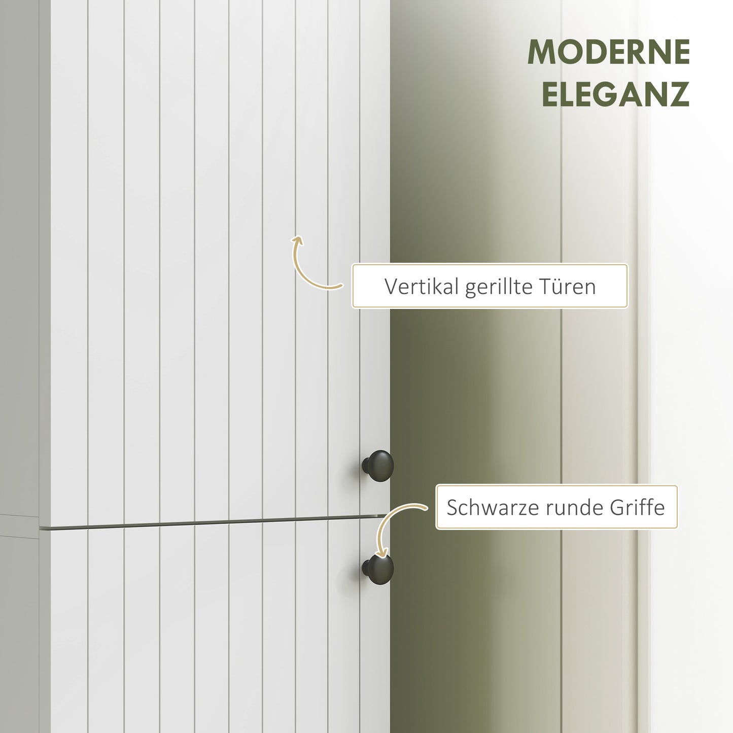 Wandkast Badkamer – Opbergkast – Toiletkast – Muurkast – Badkamerrek – Wit Gelakt – 6 Ruime Planken – Compact & Waterafstotend