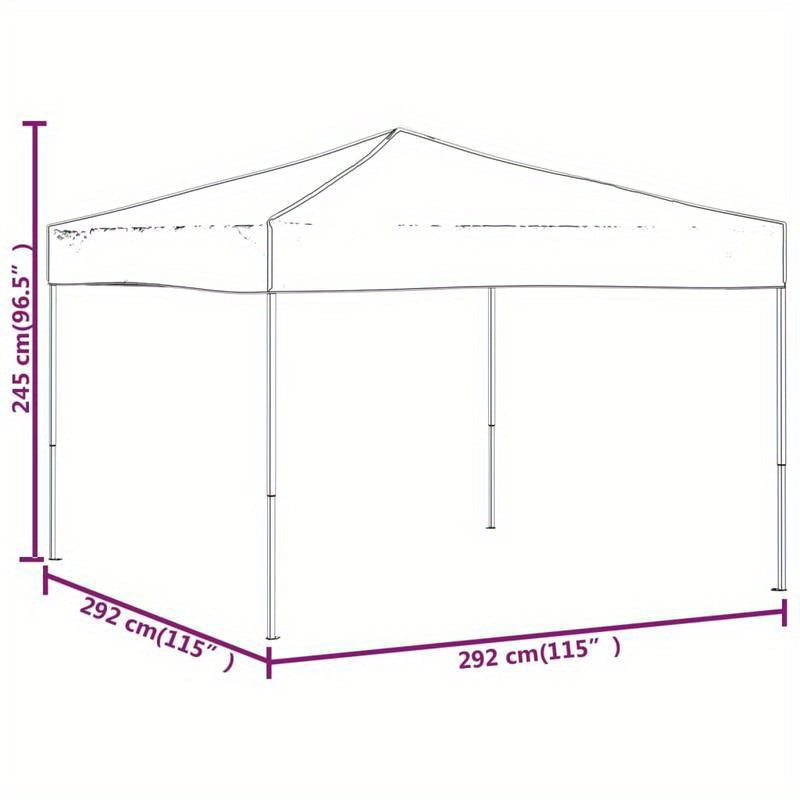Party Tent Foldable Taupe 3X3 M
