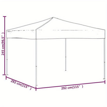 Party Tent Foldable Taupe 3X3 M