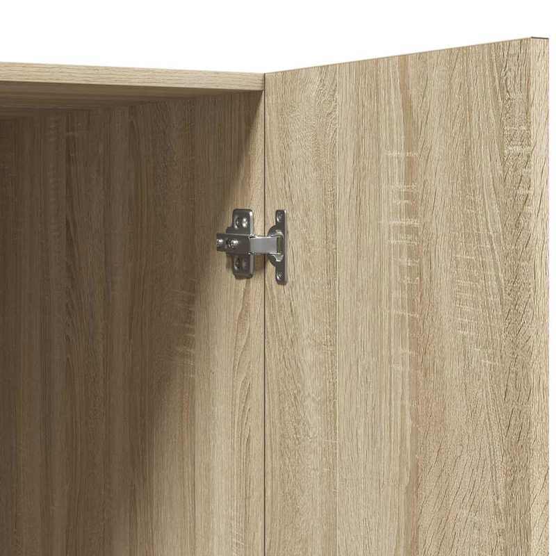 Wasmachine Kast – Wasmachine Ombouwmeubel – Drogerkast – Opbergkast – Werkblad Wasruimte – Sonoma Eiken Kleur – Stevig & Duurzaam – Ruimtebesparend Design