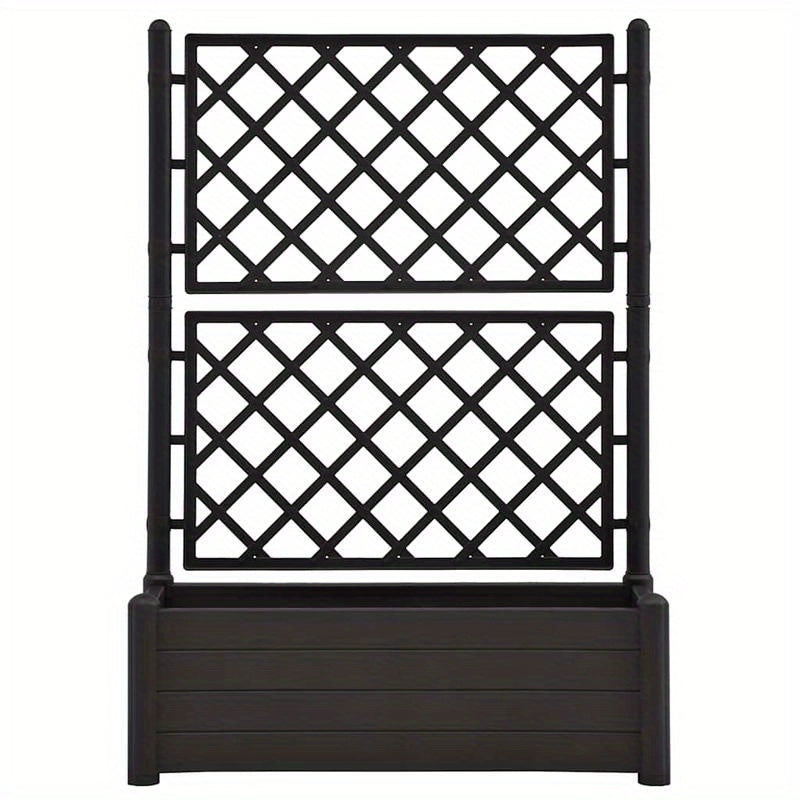 Plantenrek – Plantenstandaard – Bloemenrek – Plantentafel – Plantentrap – Kunststof – Weerbestendig – 100x43x142 cm – Antraciet