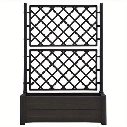 Plantenrek – Plantenstandaard – Bloemenrek – Plantentafel – Plantentrap – Kunststof – Weerbestendig – 100x43x142 cm – Antraciet