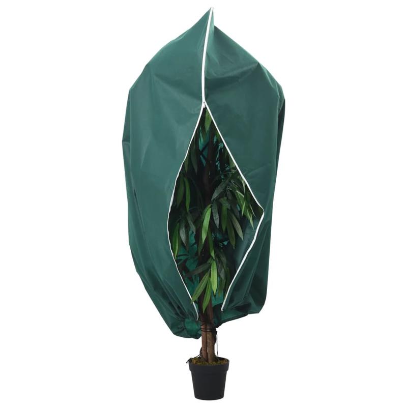 Plantenhoezen met ritssluiting 10 st 70 g/square meter 1.2x1.8m Lightweight and durable to protect your plants,  Seedling Covers, Lightweight Design, Durable Fabric, Highquality Covers, Plant Shelters, Plant Enthusiasts, Gree