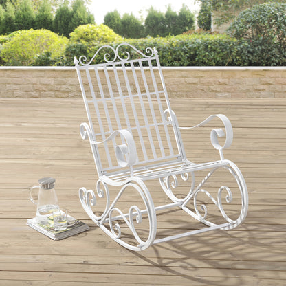 Schommelstoel – Schommelstoel Babykamer – Relaxstoel – Fauteuil – Voedingsstoel – Met Stevig Metaal Frame – Weerbestendig & Comfortabel 92x59x90 cm