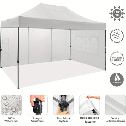 Buitentent – Partytent – Kampeertent – Markttent – Compacte 10x15 Maat – 3 Verstelbare Hoogtes – Duurzaam Alloy Frame