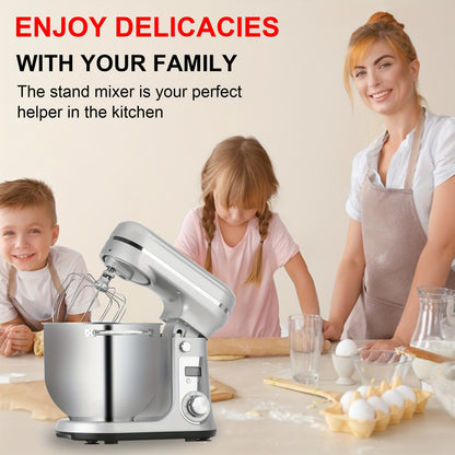 Keukenmachine – Keukenmixer – Keukenrobot – Foodprocessor – Mixer – 6L RVS Mengkom – Krachtige 1200W DC Motor – 6 Snelheden Met Timer