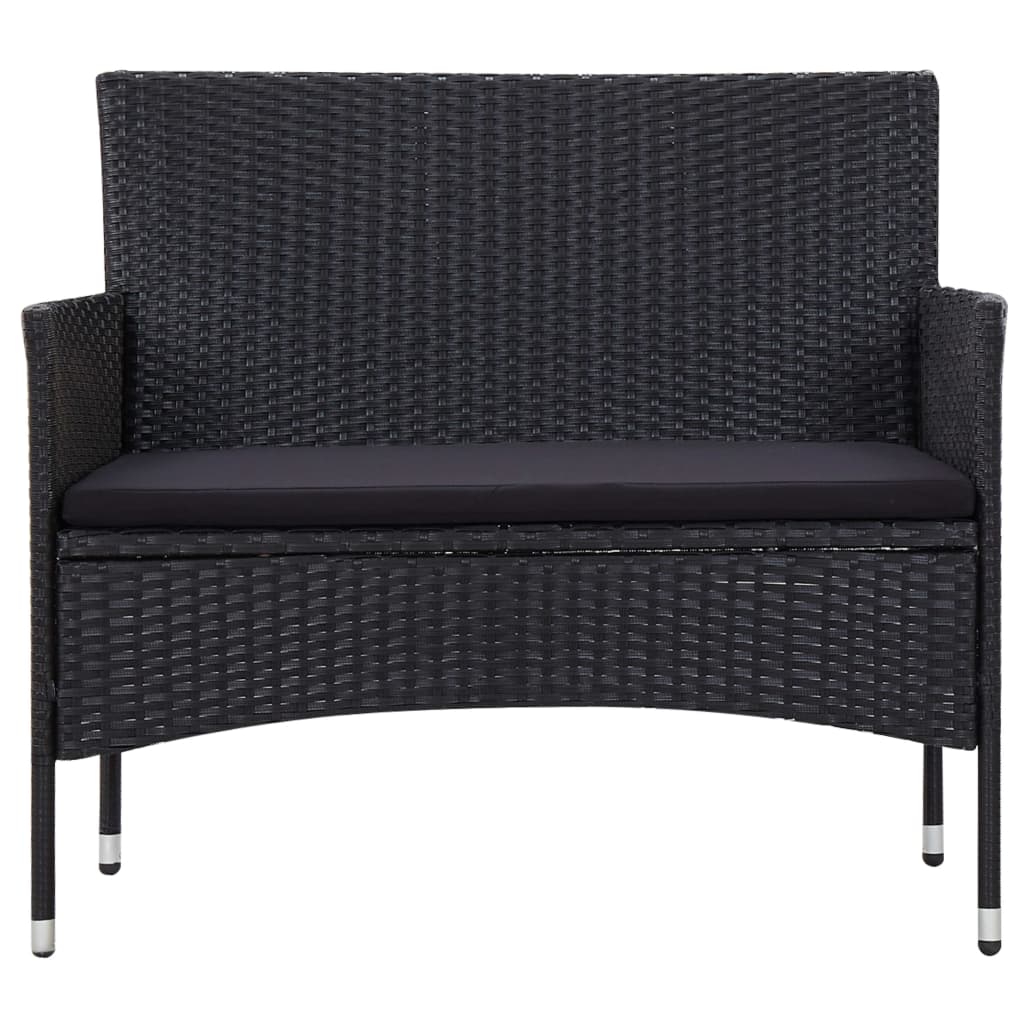 Loungeset – Tuinmeubelset – Zitgroep – Balkonset – Loungemeubel – Polyrotan – 5-Delig – Inclusief Comfortabele Kussens