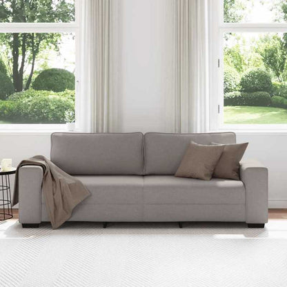 3-Zits Bank – Sofa – Zetel – Loveseat – Couch – Taupe – 180 cm – Zachte Stof – Comfortabel Design