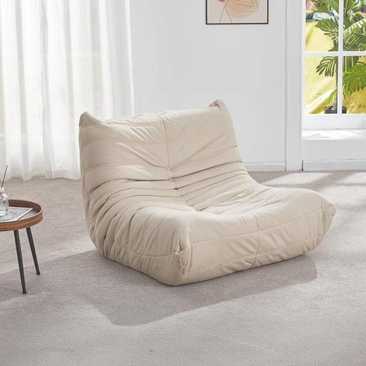Ergonomic Beanbag Chair | Recliner Sofa with Five-Way Body Support System, Memory Foam, Multipurpose Use, Ideal for Reading, Working, or Relaxing