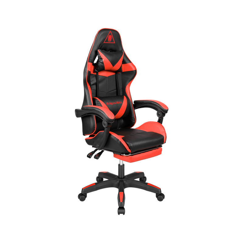 Gamingstoel – Gamestoel – Gaming Chair – Game Stoel – Bureaustoel – Verstelbare Zithoogte – Inklapbare Voetensteun - Zwart/Rood