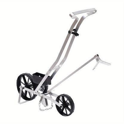 Zaaimachine – Zaaihulpmiddel – Handzaaimachine – Tuinzaaimachine – Instelbare Zaaidiepte – Licht Aluminium – Ergonomisch Handvat