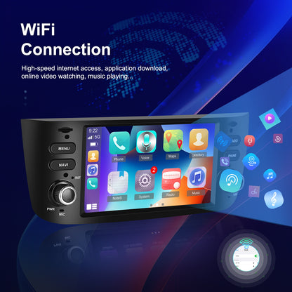 Autoradio – Multimedia Systeem – Car Stereo – Navigatiesysteem – Android Radio – 6,2 Inch HD Scherm – Android 13 Besturingssysteem – WiFi & CarPlay Zonder Camera en Microfoon