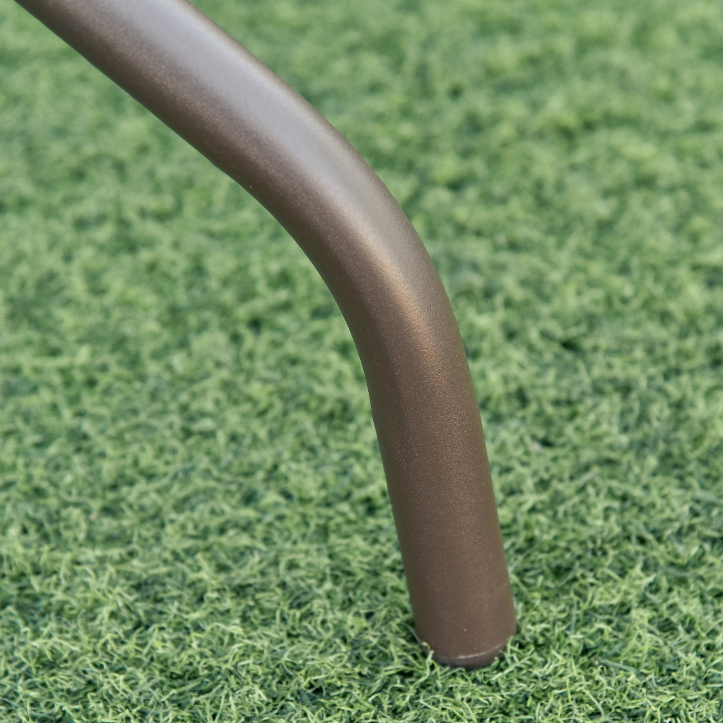 6-delig Tuinset – Bistro Set – Balkonmeubelen – Tuinmeubelset – Inklapbare Tuinstoelen – Epoxy Stalen Frame – Sneldrogende Textilene Bekleding – Rond Tafelblad van Gehard Glas – Parasol Inclusief – Ergonomisch Zitcomfort