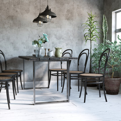 Tafelpoten – Meubelpoten – Bankpoten – Onderstellen – Tafelpoot Staal – Set van 2 – 72 cm Hoog – Zwart Met Beschermkap