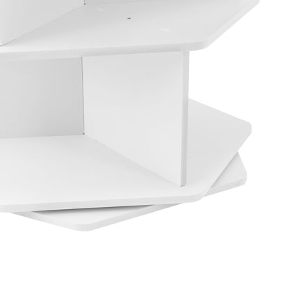 Schoenenrek – Schoenenkast – Schoenenhouder – Schoenendisplay – Schoenopberger – 7 Laags – 360° Draaibaar – Wit – Duurzaam PVC – Ruimtebesparend