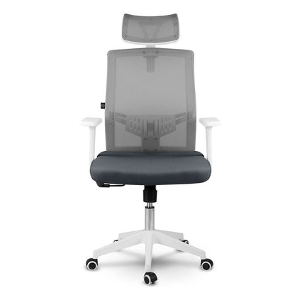 Bureaustoel – Office Chair – Gamestoel – Draaistoel – Kantoorstoel – Ademend Mesh – Verstelbare Hoofdsteun & Kantelmechanisme - Donkergrijs