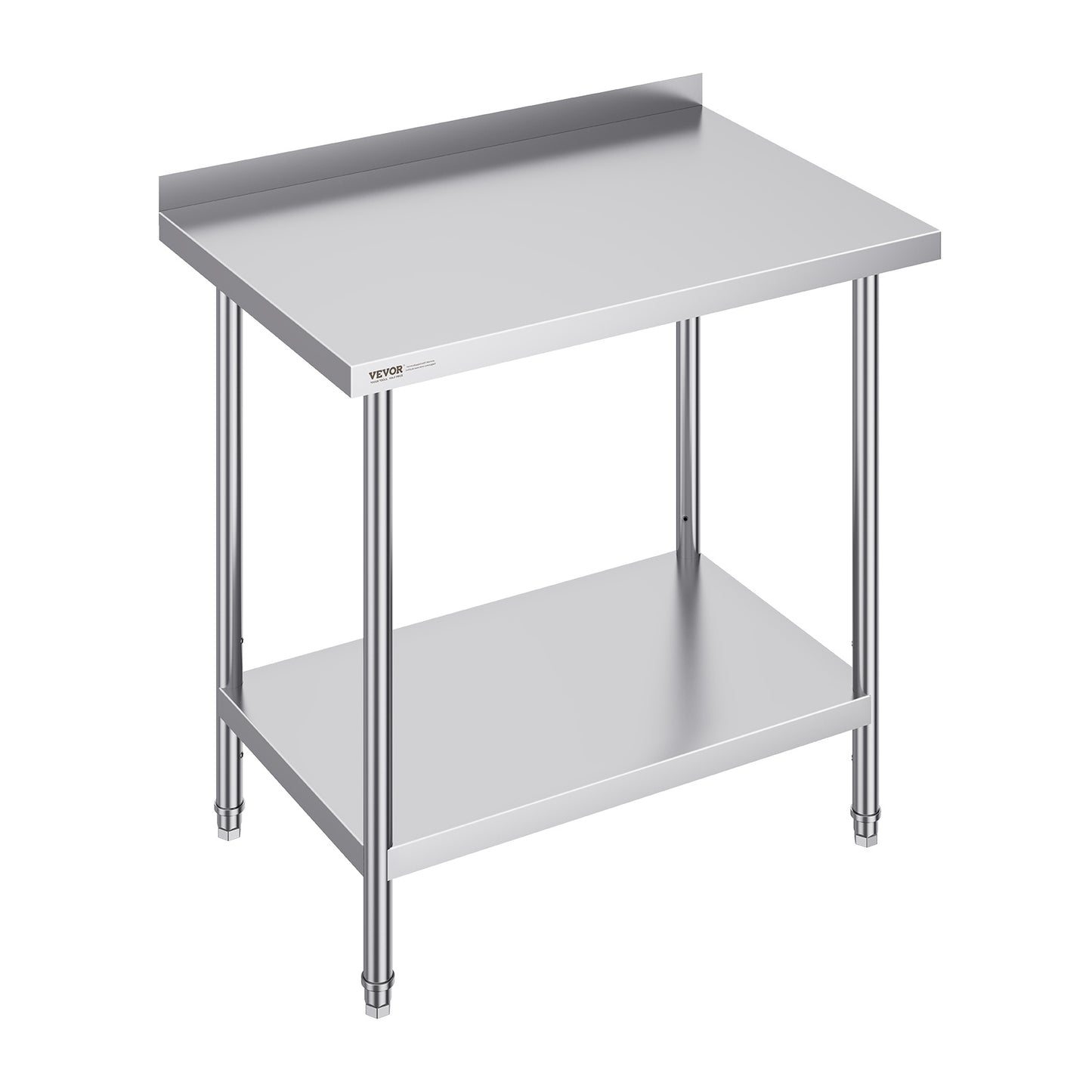 RVS Werktafel – Werkbank – Inox Tafel – Keukentafel – Opbergtafel – Robuuste Roestvrijstalen Constructie – Verstelbaar Onderblad & Poten