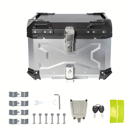 Motorbox – Motorbagagekoffer – Motorbagagekist – Motorkoffer – Motorhelm Koffer – 55L Aluminiumlegering – Ruime Capaciteit – Weerbestendig Design
