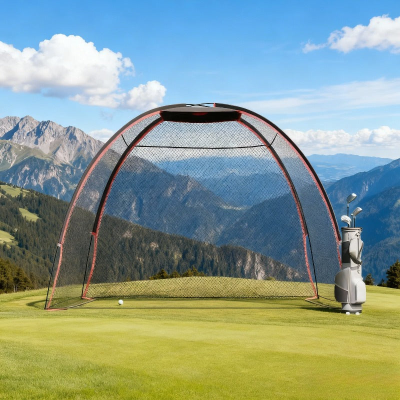 1 Portable Golf Practice Net | Suitable for Indoor/Outdoor Use, Durable and Easy to Install, Includes Training Net, Essential for Home Training, Black Polyester Material