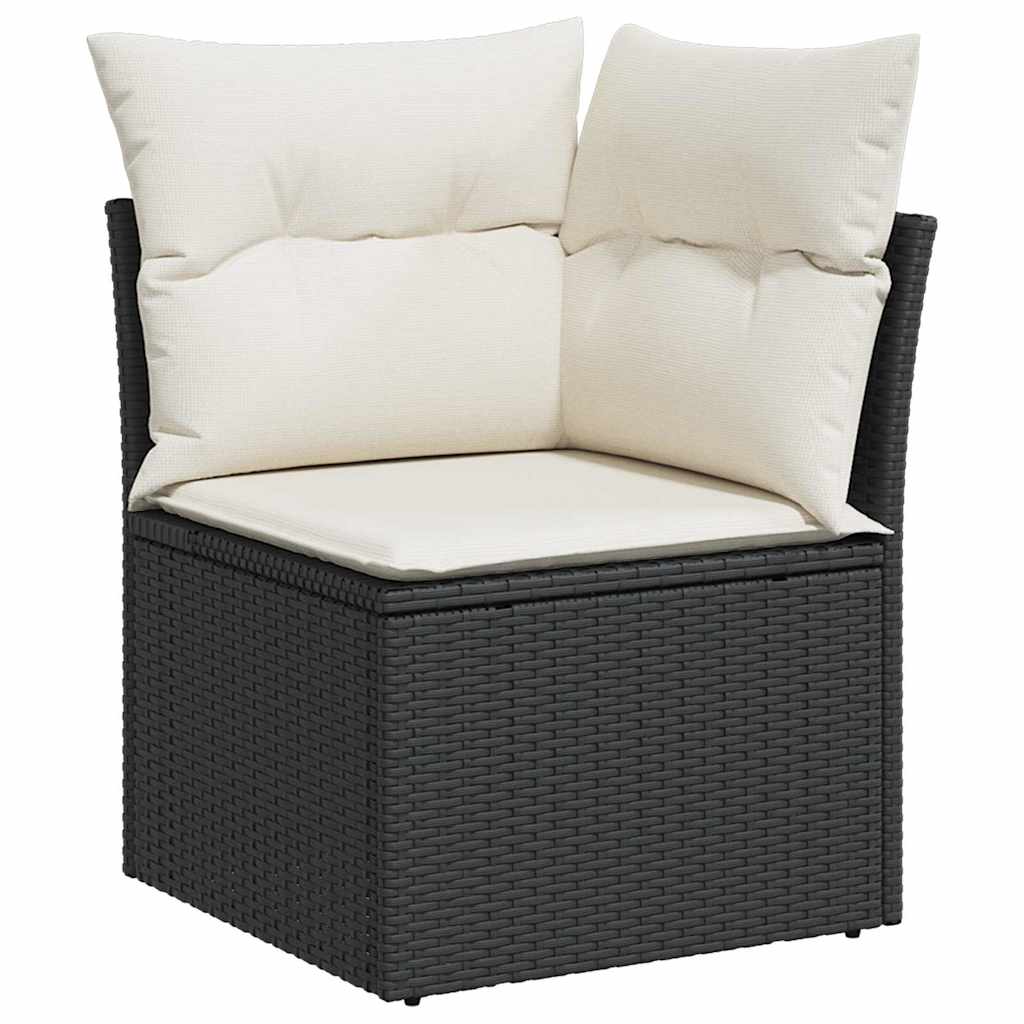 Tuin Loungeset – Tuinmeubel Set – Buiten Sofa Set – Loungeset Balkon – Loungeset 5 Personen – Weerbestendig Poly Rattan – Afneembare Wasbare Kussens Crème
