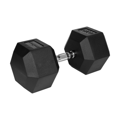 40 kg Dumbbell – Halter – Kettlebell – Gewicht – Fitnessgewicht – Gietijzer Met Rubberen Coating – Hexagonale Vorm – Antislip Grip